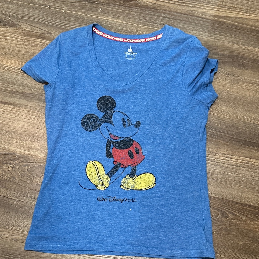 Disney Blue Mickey Mouse Women’s T-Shirt